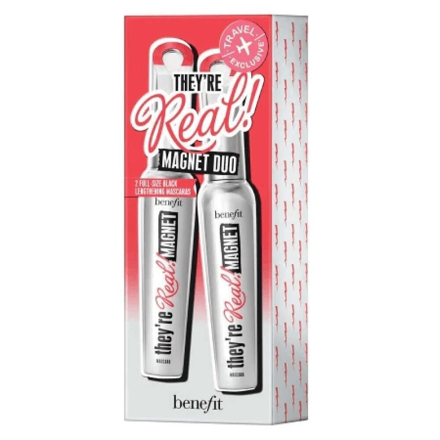 Benefit They re Real! Magnet Mascara Duo Extreme Lengthening Set Negru, 2 x 9g: цены и характеристики