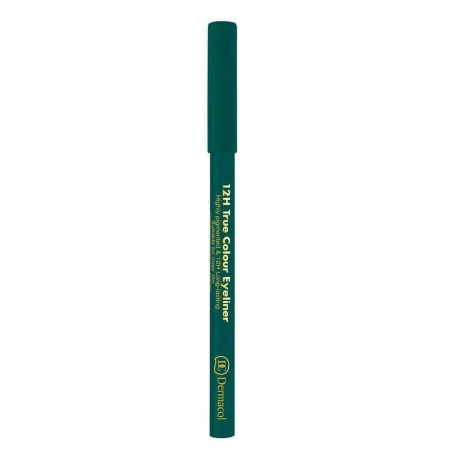 Dermacol 12H True Colour Eyeliner Стойкий карандаш для глаз, оттенок 5 зеленый, 2 г: цены и характеристики