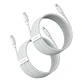 Кабель Baseus Simple Wisdom Lightning / USB-C 20W 1,5 м 2 шт. - білий