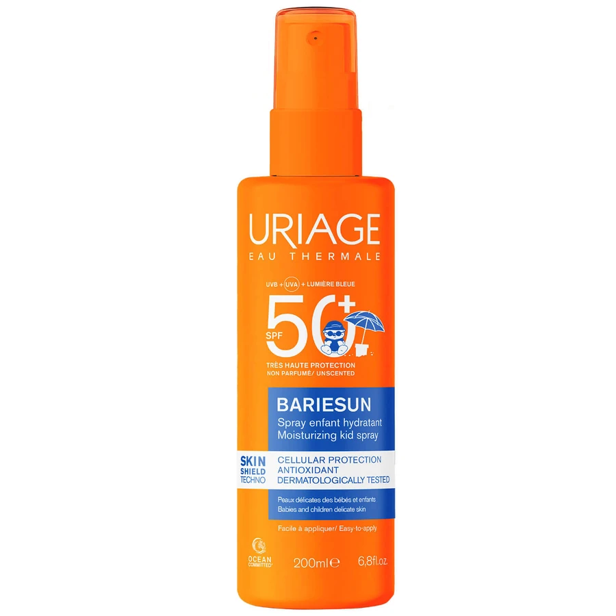 Солнцезащитный спрей Uriage Bariesun SPF 50+, увлажняющий, для детей, 200 мл: цены и характеристики