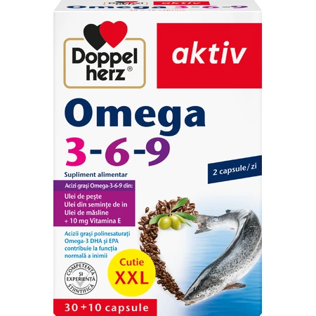Омега 3-6-9, 30 + 10 капсул, Doppelherz: цены и характеристики