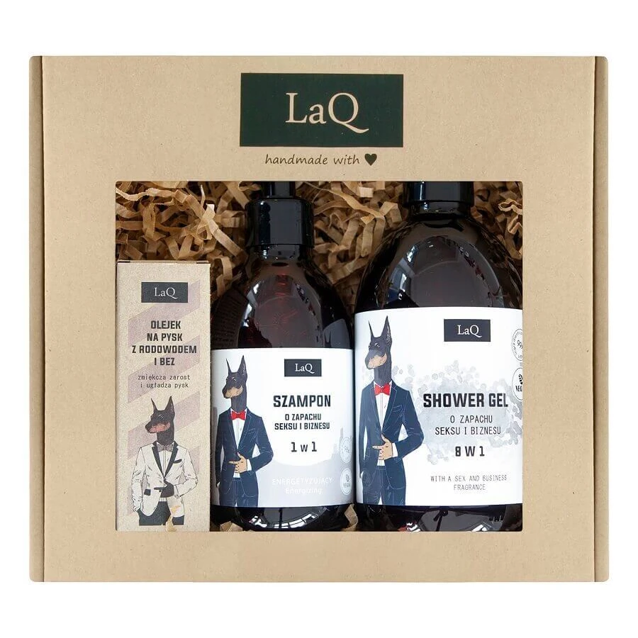 LaQ Doberman Set Gel 500 мл + Shampoo 300 мл + Oil 30 мл: цены и характеристики