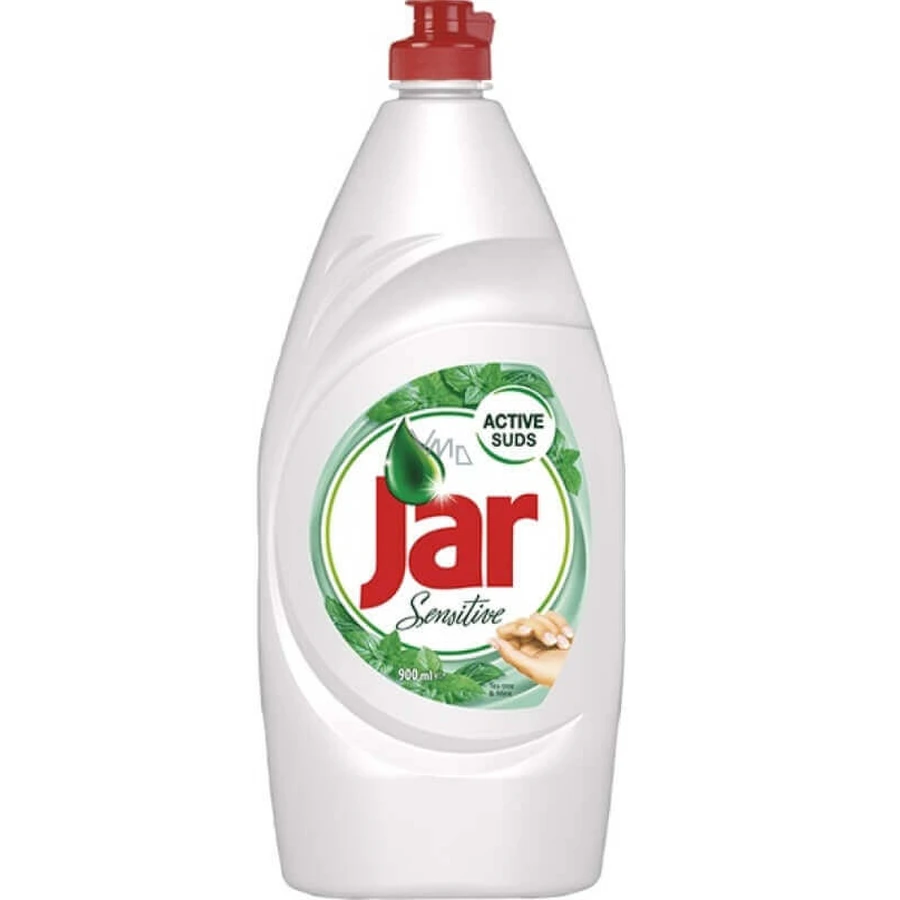 Засіб для миття посуду Jar Sensitive Tea Tree & Mint, 900 мл: ціни та характеристики