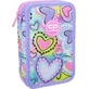 CoolPack, Пенал с двумя отделениями и принадлежностями Jumper 2 Pastel Heart, 1 шт.