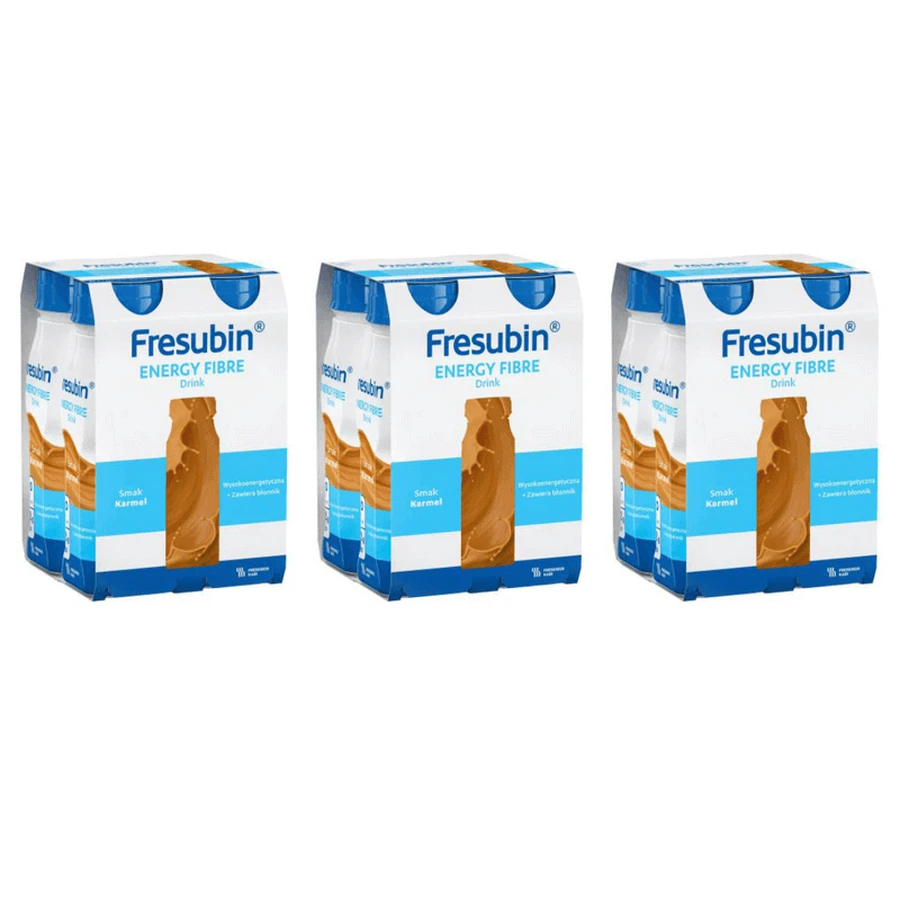 Энергетический напиток Fresubin Energy Fiber Drink с клетчаткой, со вкусом карамели, 4 х 200 мл: цены и характеристики