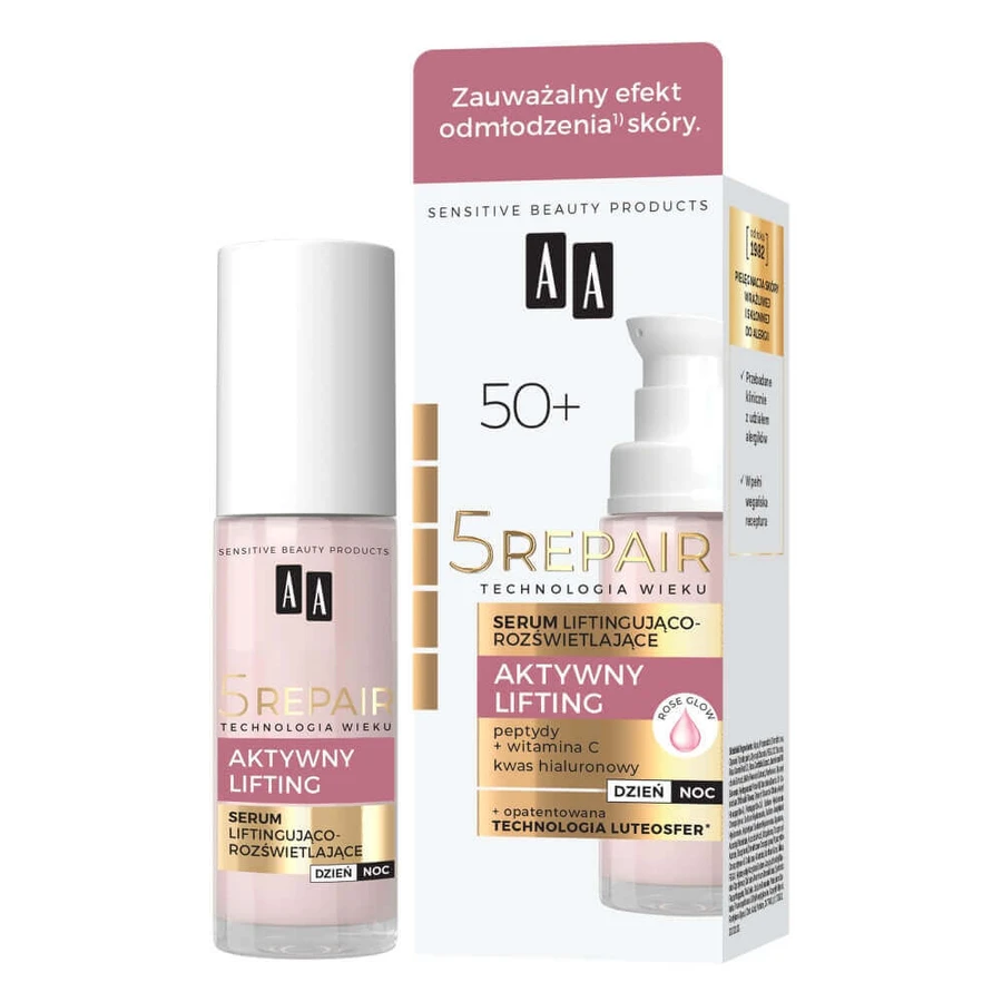AA Age Technology 5Repair 50+, ser de lifting și iluminare, 30 мл: ціни та характеристики