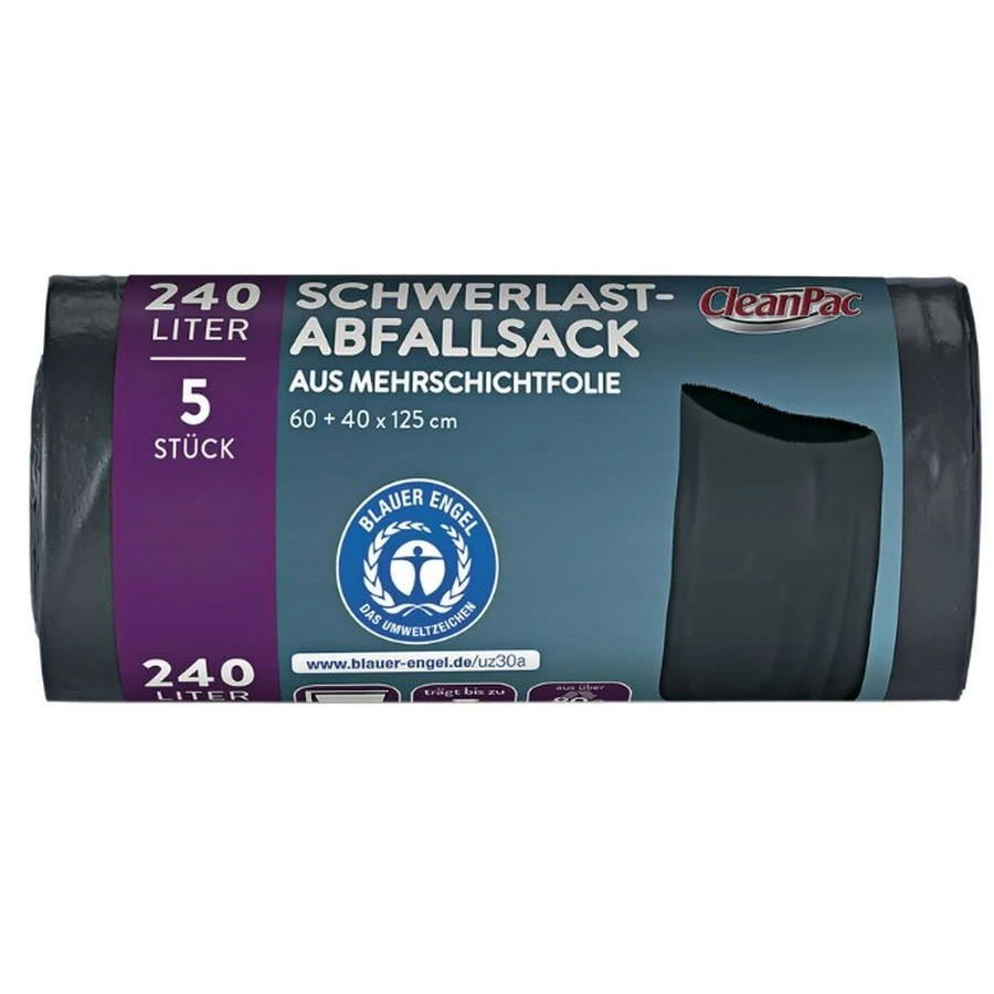 CleanPac, прочный мусорный мешок 240 л, 5 шт.: цены и характеристики