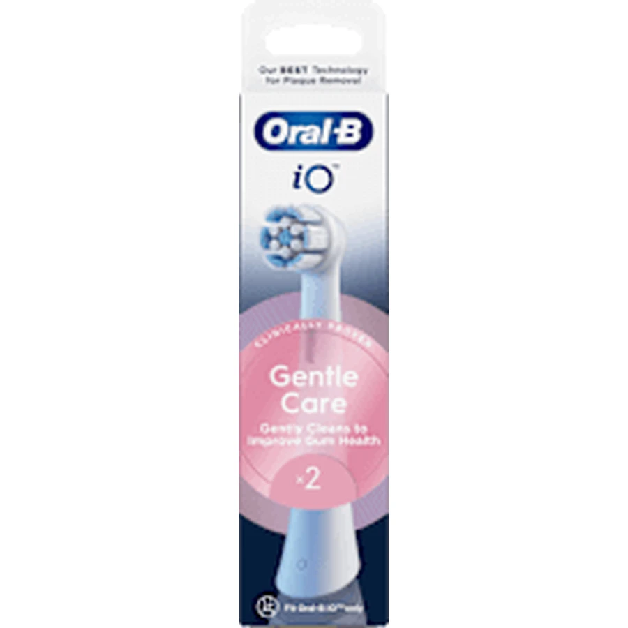 Запасні насадки для щіток Oral-B iO Gentle Care iO Gentle Care круглі, 2 шт.: ціни та характеристики