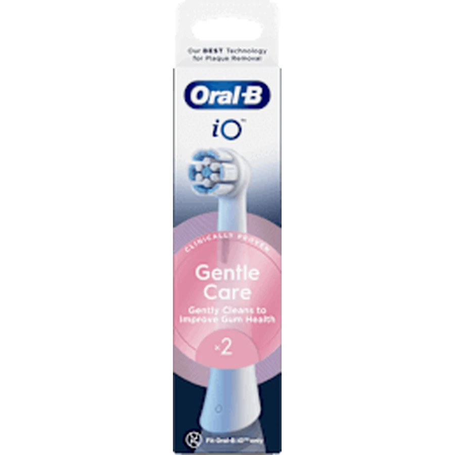 Запасні насадки для щіток Oral-B iO Gentle Care iO Gentle Care круглі, 2 шт.: ціни та характеристики