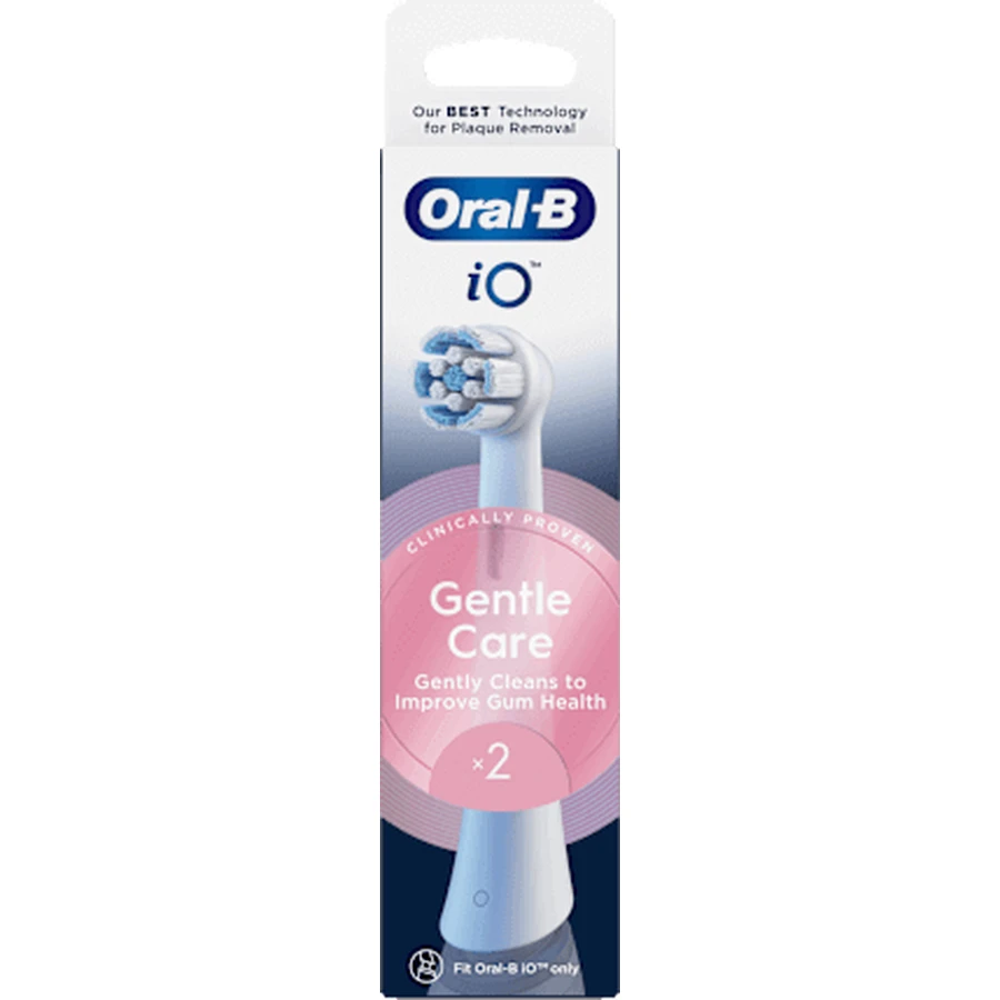 Запасні насадки для щіток Oral-B iO Gentle Care iO Gentle Care круглі, 2 шт.: ціни та характеристики