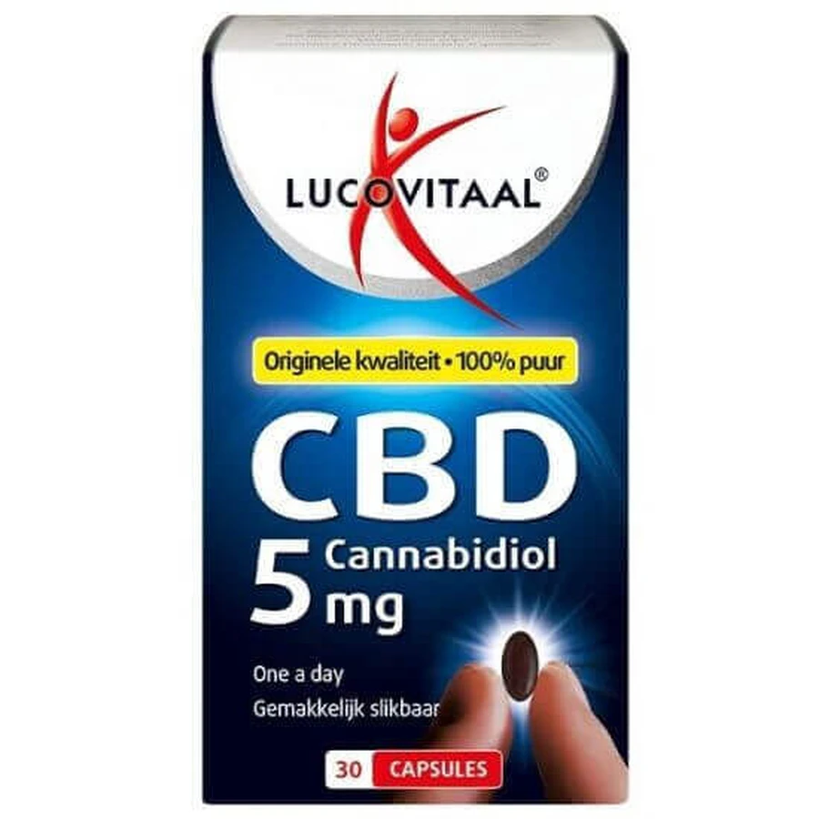 CBD Каннабідіол 5 мг Lucovitaal CBD Cannabidiol, 30 капсул: ціни та характеристики