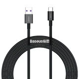 Baseus Superior USB - USB Tip C cablu 66 W (11 V / 6 A) Huawei SuperCharge SCP 2 m negru (CATYS-A01)