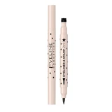 Eveline Cosmetics, Подводка для глаз со штампом 2в1 №1, звезда, 1 штука