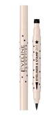 Eveline Cosmetics, Подводка для глаз со штампом 2в1 №1, звезда, 1 штука