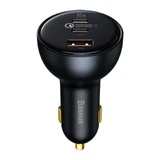 Автомобильное зарядное устройство Baseus TZCCZM-0G USB-A / USB-C 160 Вт PPS / QC 5 / PD - серое