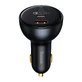 Автомобільний зарядний пристрій Baseus TZCCZM-0G USB-A / USB-C 160 Вт PPS / QC 5 / PD - сірий