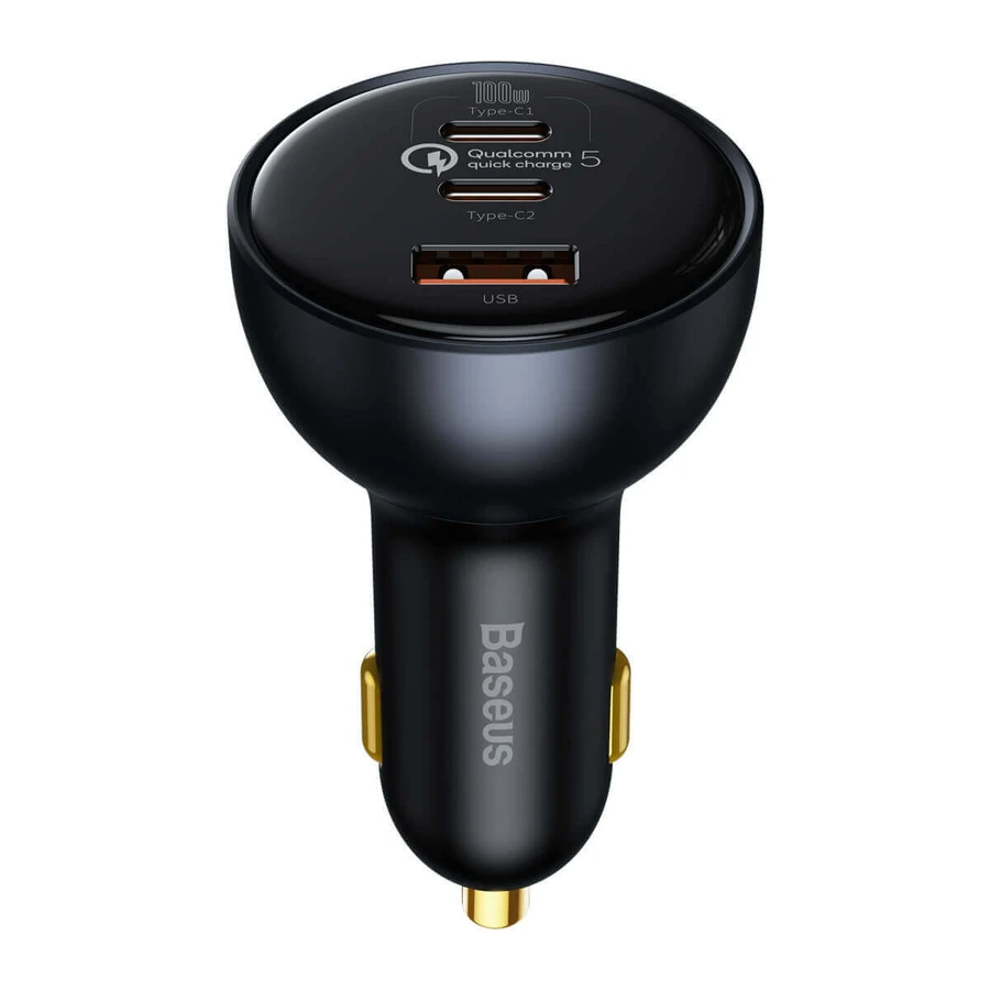 Автомобільний зарядний пристрій Baseus TZCCZM-0G USB-A / USB-C 160 Вт PPS / QC 5 / PD - сірий: ціни та характеристики
