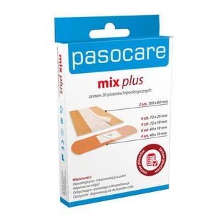 Pasocare, пластыри Mix Plus, набор, 20 штук