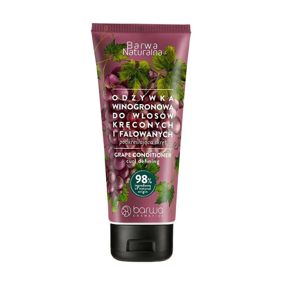 Кондиціонер Barwa Natural Grape Conditioner в тюбику для кучерявого та хвилястого волосся, 200г: ціни та характеристики