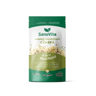 Насіння конопель лущене, 200 г, SanoVita