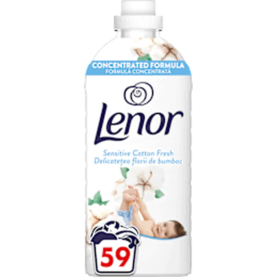 Lenor Sensitive Кондиционер для белья 59 стирок, 1,24 л: цены и характеристики