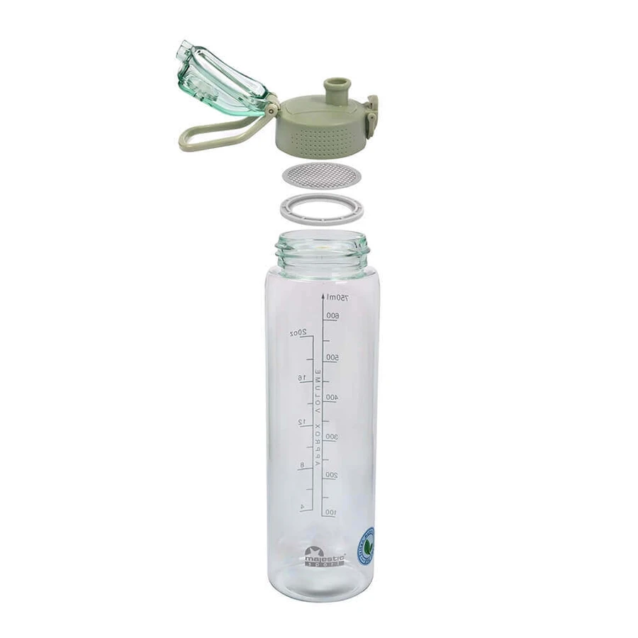 Бутылка для воды Majestic Sport tritan, Okosei Clear, зеленая, 750 мл: цены и характеристики