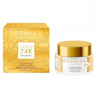 Dermika Luxury Gold 24K Total Benefit Роскошный крем-эликсир молодости 45+, 50 мл