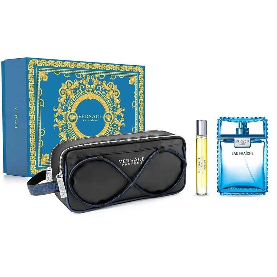 Туалетная вода Versace Man Eau Fraiche, 100 мл + Туалетная вода, 10 мл + косметичка: цены и характеристики