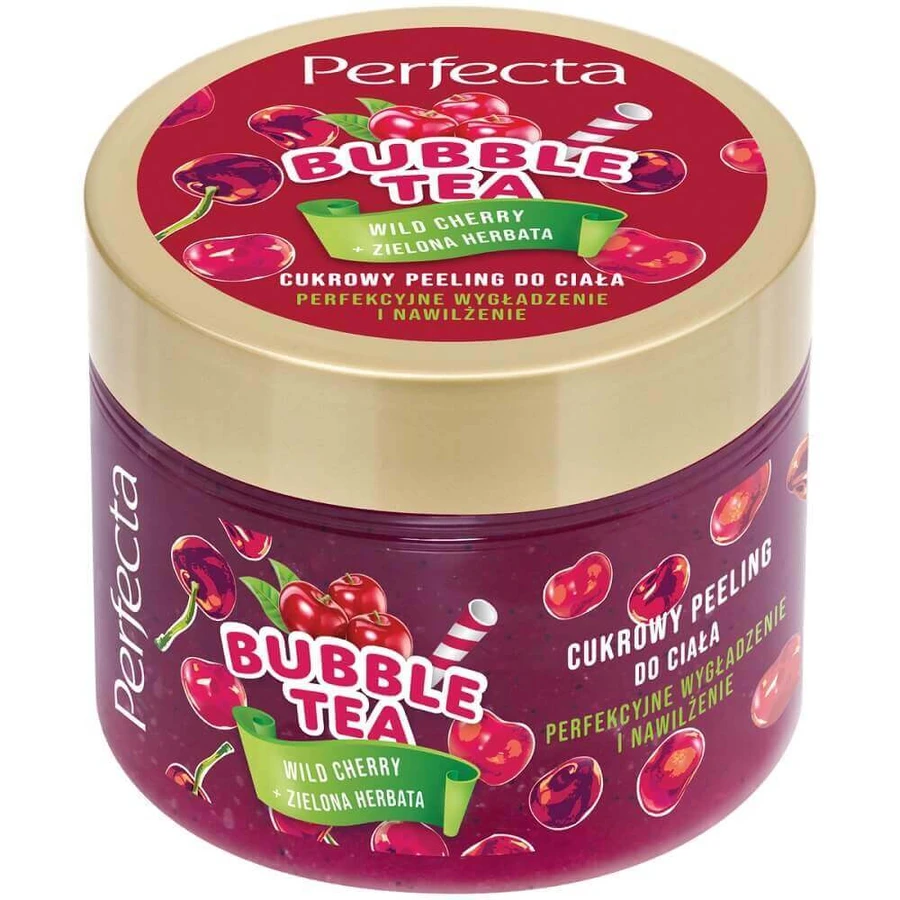Perfecta Bubble Tea Wild Cherry Sugar Scrub pentru corp, 300 г: цены и характеристики
