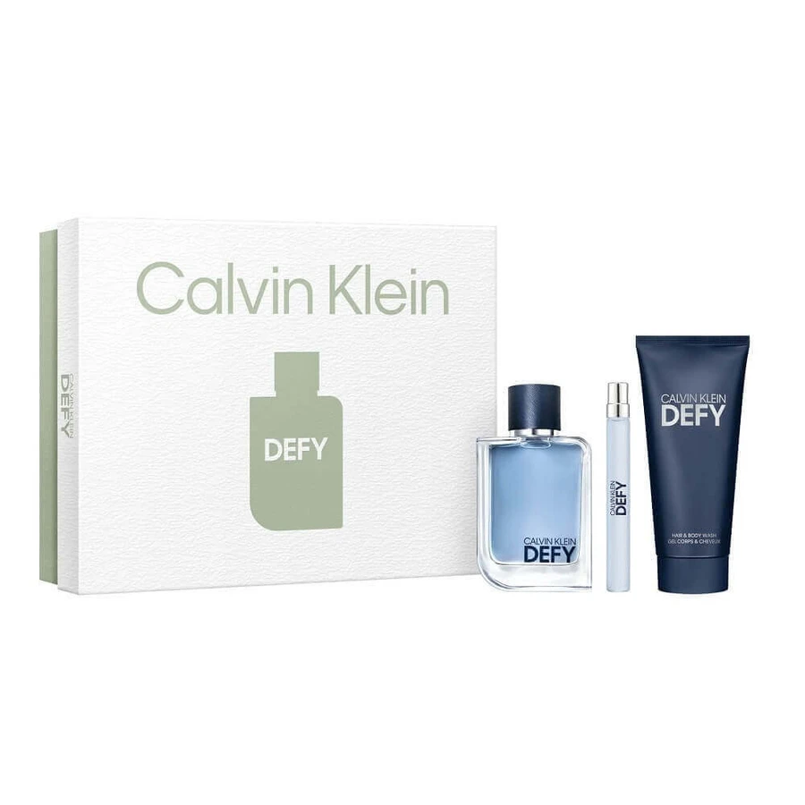 Calvin Klein Defy Set Туалетная вода 100 мл + Гель для душа 100 мл + Туалетная вода 10 мл: цены и характеристики