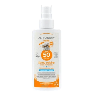 Alphanova Bebe, сонцезахисний спрей для немовлят та дітей, гіпоалергенний, SPF 50, 125 г