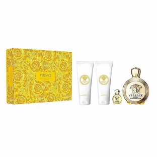 Versace Eros Pour Femme Set Eau de Parfum, 100 мл + парфюмированная вода, 5 мл + гель для душа, 100 мл + лосьон для тела, 100 мл