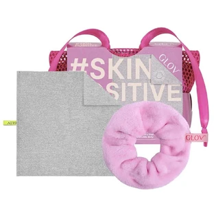 Набор Glov Skin Positive: полотенце для лица + резинка для волос + мешок для белья