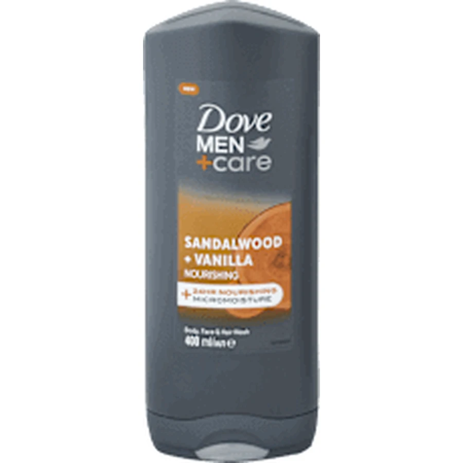 Dove MEN+CARE Гель для душу САНДАЛОВЕ ДЕРЕВО + ВАНІЛЬ, 400 мл: ціни та характеристики