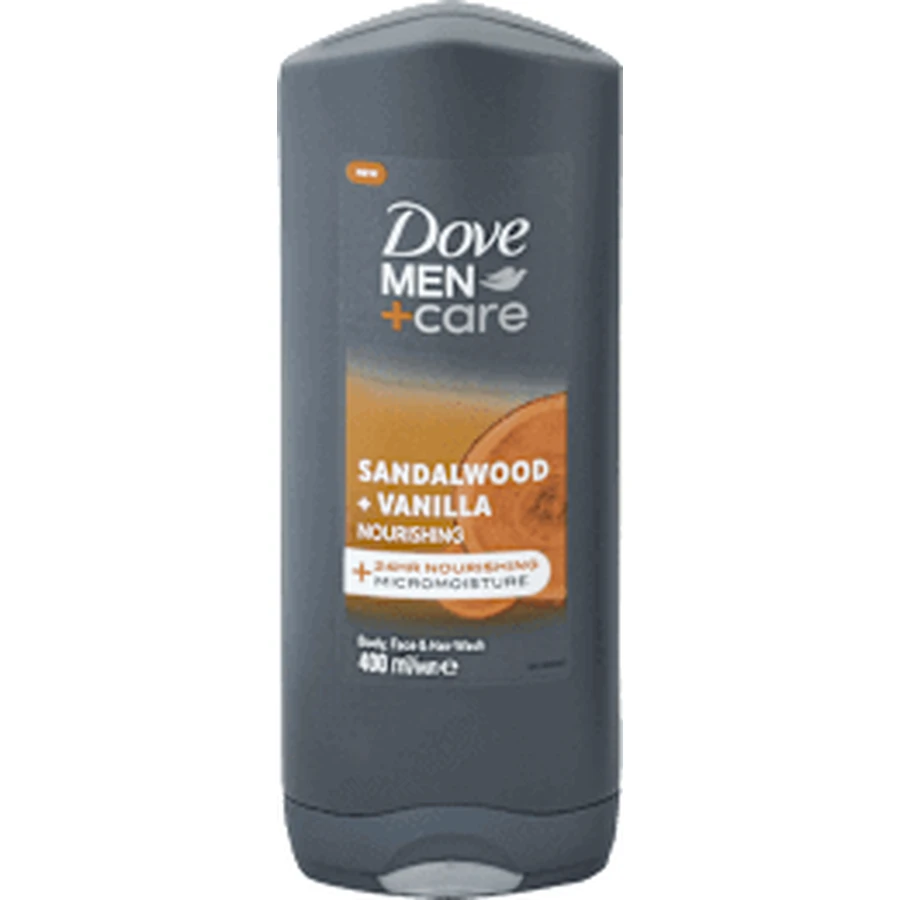 Dove MEN+CARE Гель для душу САНДАЛОВЕ ДЕРЕВО + ВАНІЛЬ, 400 мл: ціни та характеристики