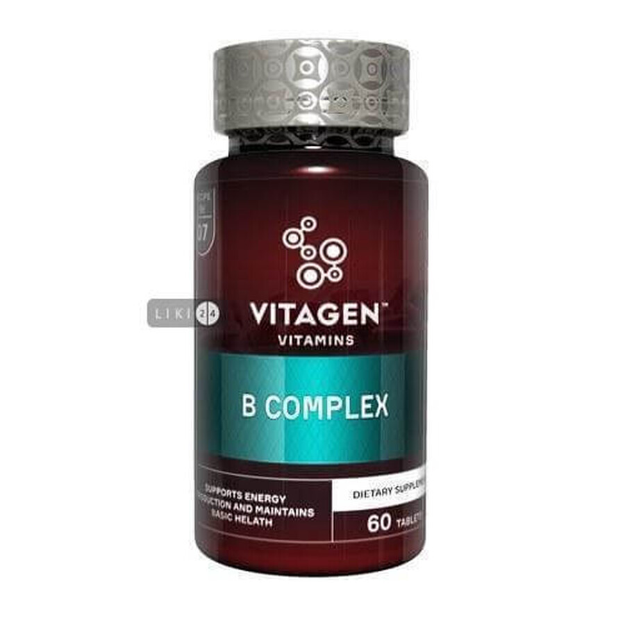 Vitagen B Complex таблетки, №60: цены и характеристики