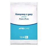 ApteoCare тампон стерильный 9смx9см 17 огонь №3 buc.
