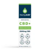 Конопляное масло с 2500 мг CBD, 500 мг CBDA, 500 мг CBGA, 10 мл, HempAID