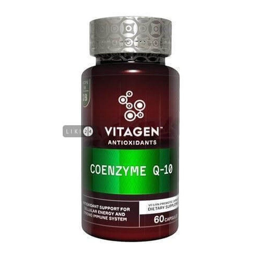 Vitagen coenzyme q-10 капс. №60: цены и характеристики