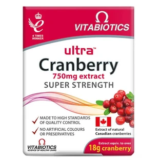Vitabiotics Ultra Cranberry 750 мг, 30 шт.