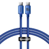 Cablu Baseus CAJY000603 USB-C - USB-C PD 100W 5A 480Mbps 1.2m - albastru