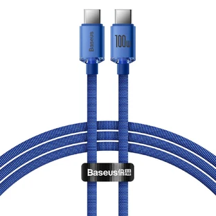 Cablu Baseus CAJY000603 USB-C - USB-C PD 100W 5A 480Mbps 1.2m - albastru