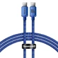 Cablu Baseus CAJY000603 USB-C - USB-C PD 100W 5A 480Mbps 1.2m - albastru