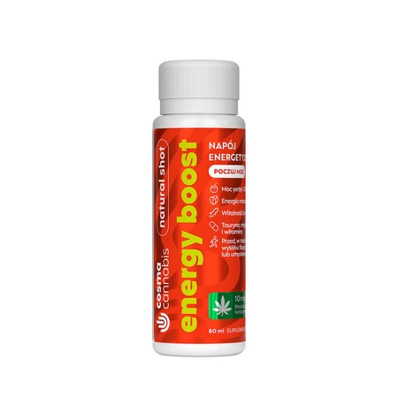 Cosma Cannabis Energy Boost, шот, 12 x 80 мл: ціни та характеристики