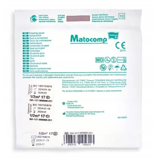 Matocomp pansament steril tifon 17 fire 1/2 m2, 1 buc
