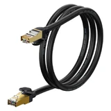 Высокоскоростной сетевой кабель Baseus Speed ​​Seven RJ45 10 Гбит/с 1 м, черный (WKJS010101)