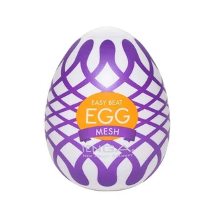Одноразовий яйцеподібний мастурбатор Tenga Easy Beat Egg Mesh