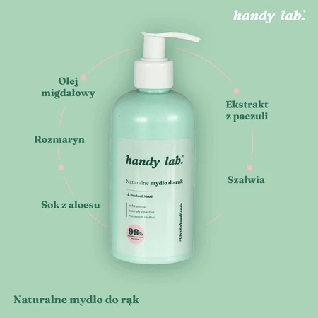 Handy Lab Patchuli Mood, săpun de mâini natural, 250 мл: ціни та характеристики