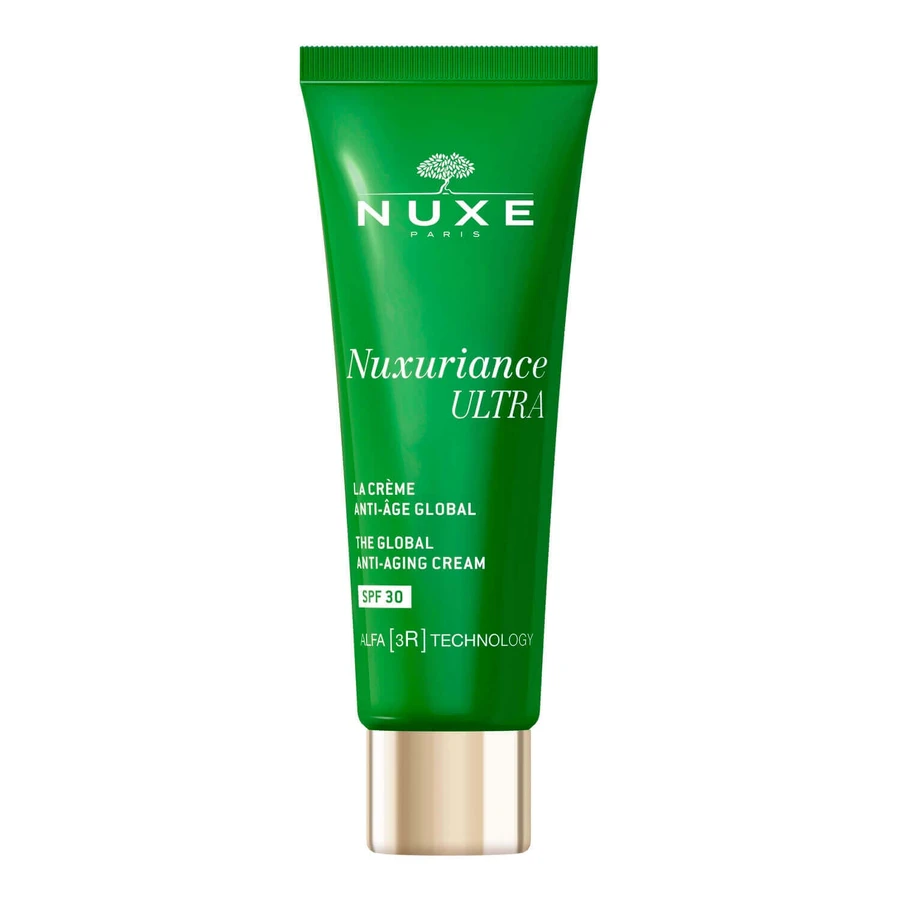 Набір Nuxe Nuxuriance Ultra, крем для догляду за шкірою, SPF 30, 50 мл + крем для догляду за шкірою та волоссям, 15 мл + гелевий масажер безкоштовно: ціни та характеристики