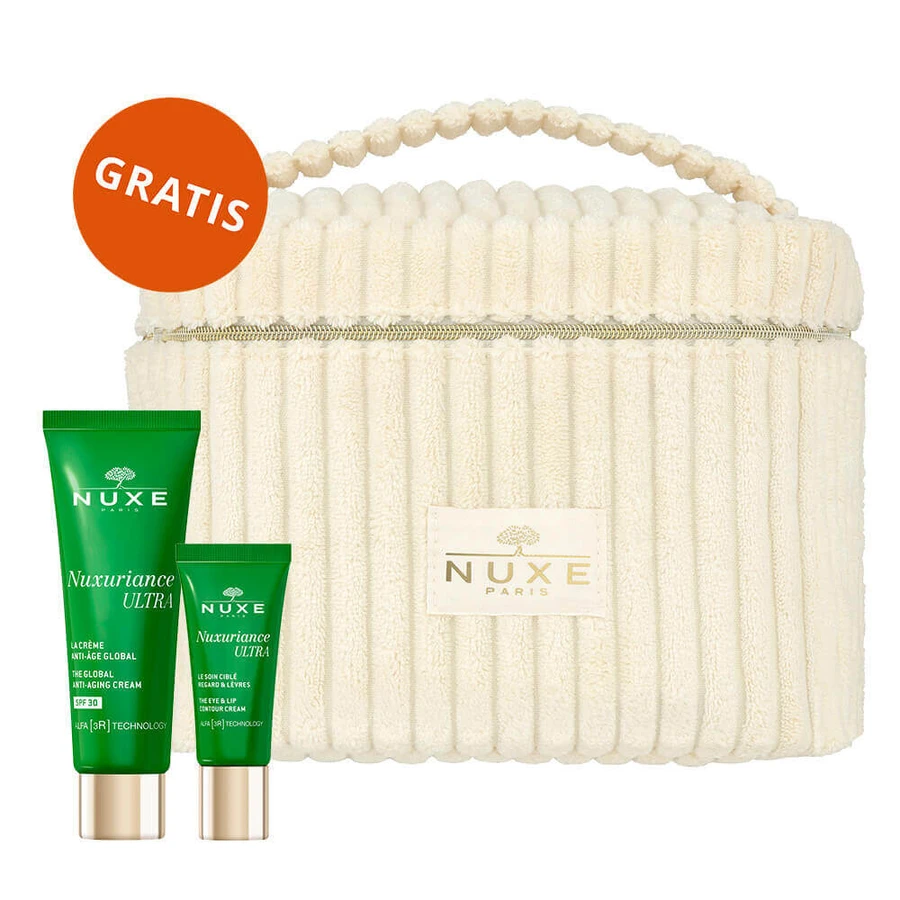 Набір Nuxe Nuxuriance Ultra, крем для догляду за шкірою, SPF 30, 50 мл + крем для догляду за шкірою та волоссям, 15 мл + гелевий масажер безкоштовно: ціни та характеристики
